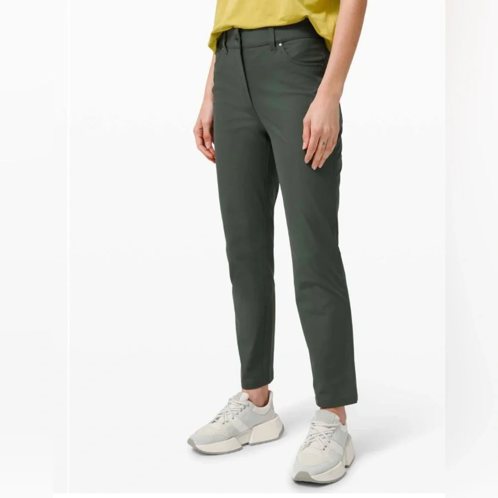 Lululemon City Sleek 5 Pocket 7/8 Pant Smoked Spruce W5CZIS size 4 - Picture 1 of 7